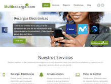 Tablet Screenshot of multirecarga.com
